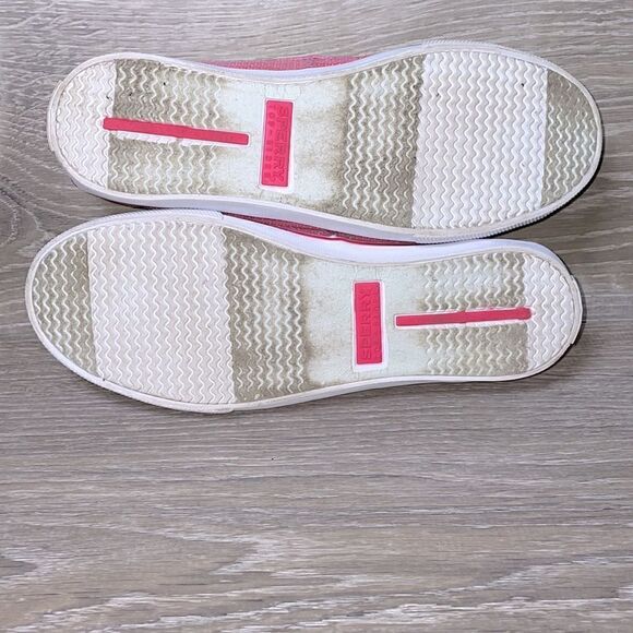 Sperry Top Sider Bahama One Eye Big Girl Sz 5M Pink Sequin Slip On Boat Shoe - Picture 8 of 10